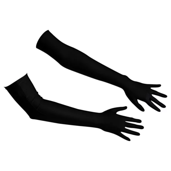 Cottelli - Satin Handschuhe - Schwarz (S-L)