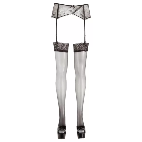Cottelli - Spitzen Strümpfe (schwarz) - 5/XXL