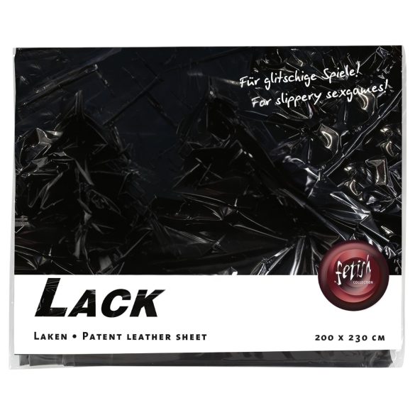 Lack-Bettlaken - 200x230cm (schwarz)