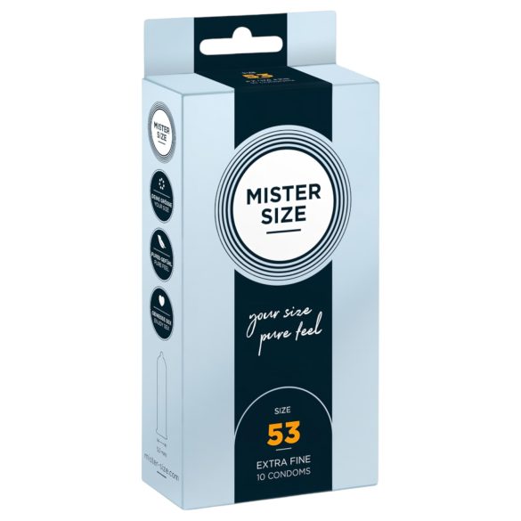 Mister Size dünnes Kondom - 53mm (10 St)