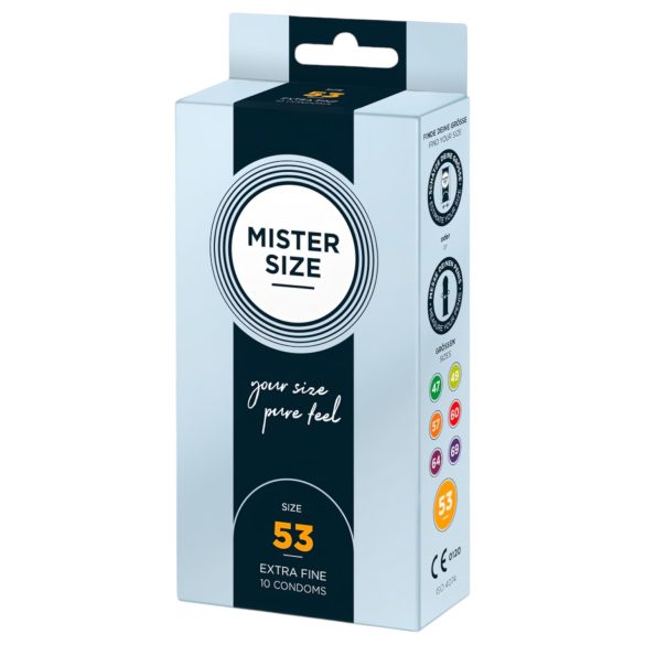 Mister Size dünnes Kondom - 53mm (10 St)