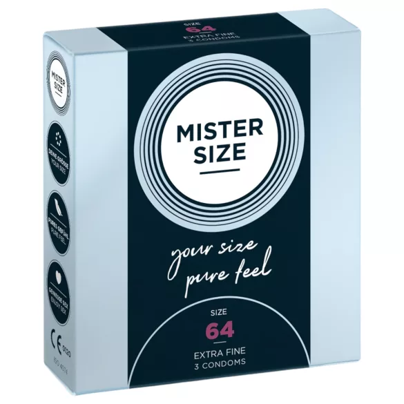 Mister Size dünnes Kondom - 64mm (3 Stk.)