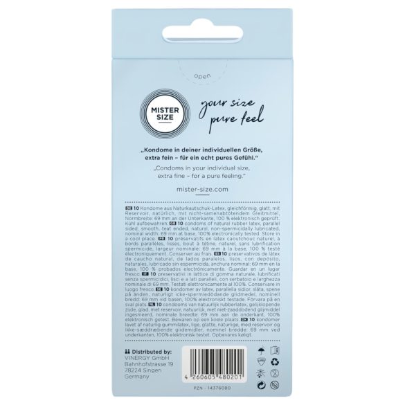 Mister Size dünne Kondome - 69mm (10 Stk.)