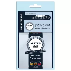 Mister Size Kondom Testset mit Penis-Messgerät - 3 Stk