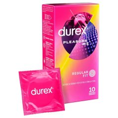 Durex Pleasure Me - gerippt/genopptes Kondom (10 Stk.)