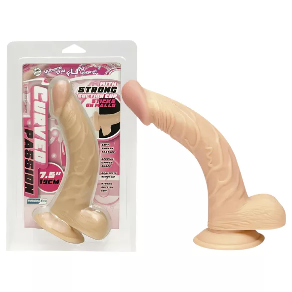 NMC 7.5 - Gebogener natürlicher Dildo (19cm)