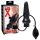 LATEX - aufblasbarer großer Analplug (schwarz)