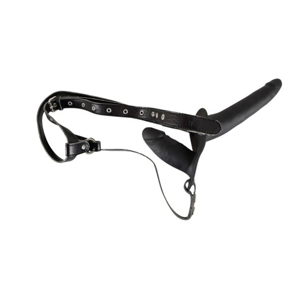 You2Toys - Strap-On Silikon-Duo (schwarz)