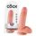 King Cock 7" Hoden Dildo (18 cm) - natur
