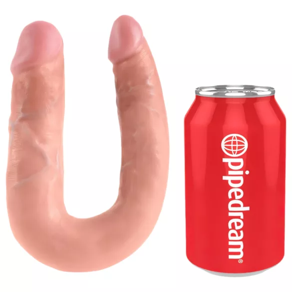 King Cock Doppel-Dildo (Mittel) - Natur