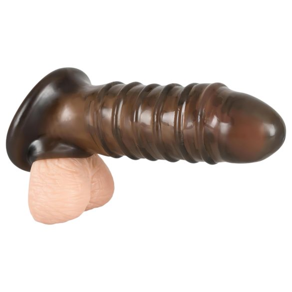 Rebel - Graue gerippte Penishülle