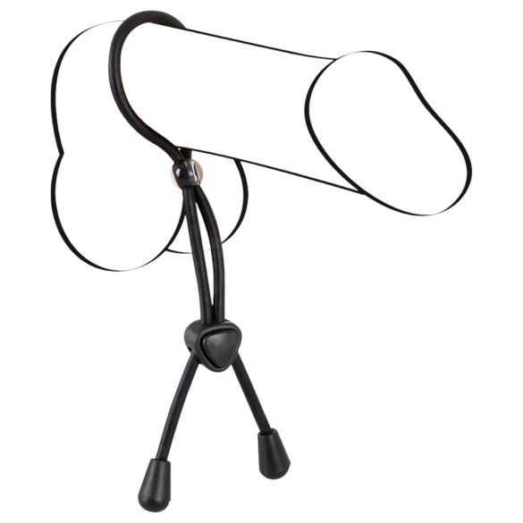 Bad Kitty - Silikon Hoden- und Penisring (schwarz)