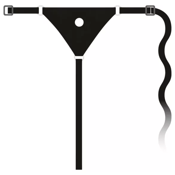 You2Toys - Silikon Strap-On - Umschnalldildo (schwarz)
