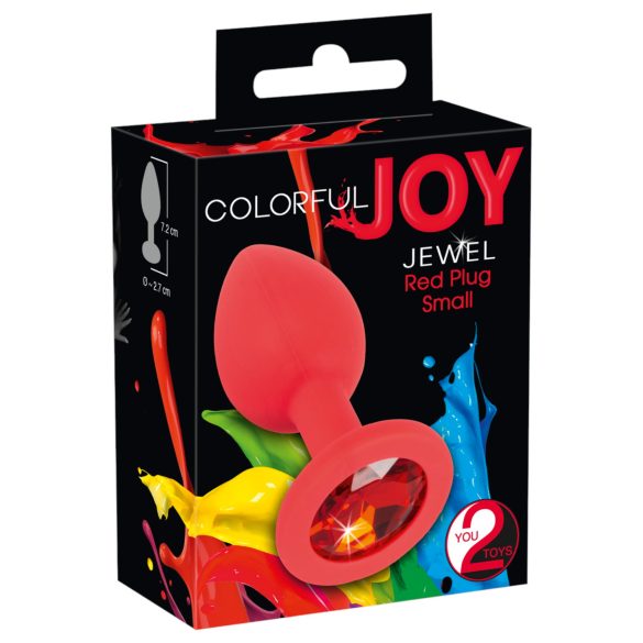 Colorful JOY - Silikon Analplug - klein (rot)