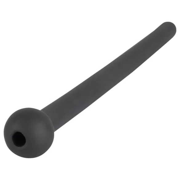 Dilator Piss Play - hohler Silikon-Dilator (schwarz)