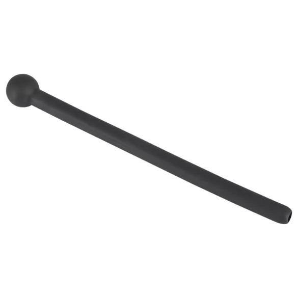Dilator Piss Play - hohler Silikon-Dilator (schwarz)