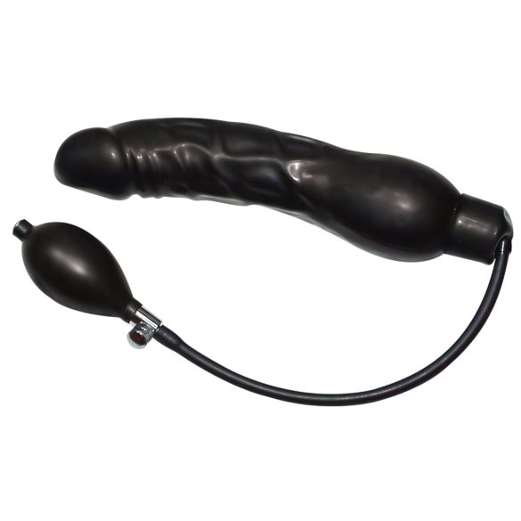 You2Toys - Latex aufblasbarer Anal-Dehner - Schwarz (groß)