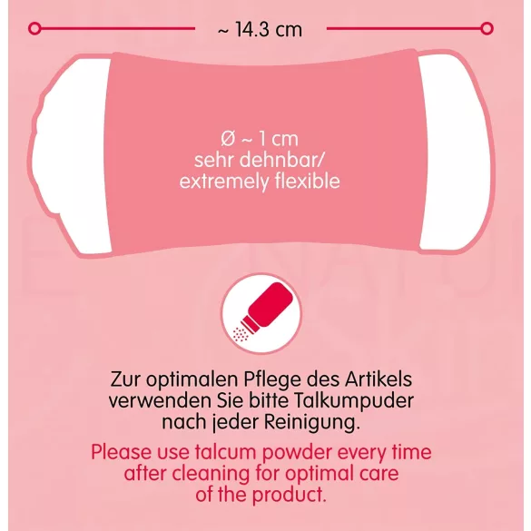 Nature Skin - Naturale Haut P & A Masturbator (Natur-Schwarz)