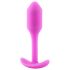 b-vibe Snug Plug 1 - Analplug mit Gewicht (55g) - Pink