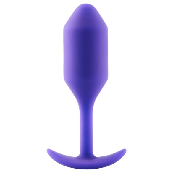 b-vibe Snug Plug 2 - Doppelball Analkugel (114g) - lila