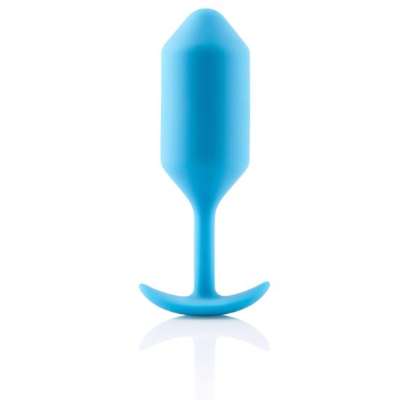 b-vibe Snug Plug 3 - doppel Kugel Analplug (180g) - blau