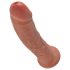 King Cock 8 Dildo (20 cm) - dunkles Natur