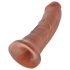 King Cock 8 Dildo (20 cm) - dunkles Natur