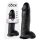 King Cock 12 großer Dildo mit Hoden (30 cm) - schwarz