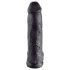 King Cock 12 großer Dildo mit Hoden (30 cm) - schwarz