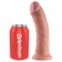 King Cock 20 cm Dildo - Natur
