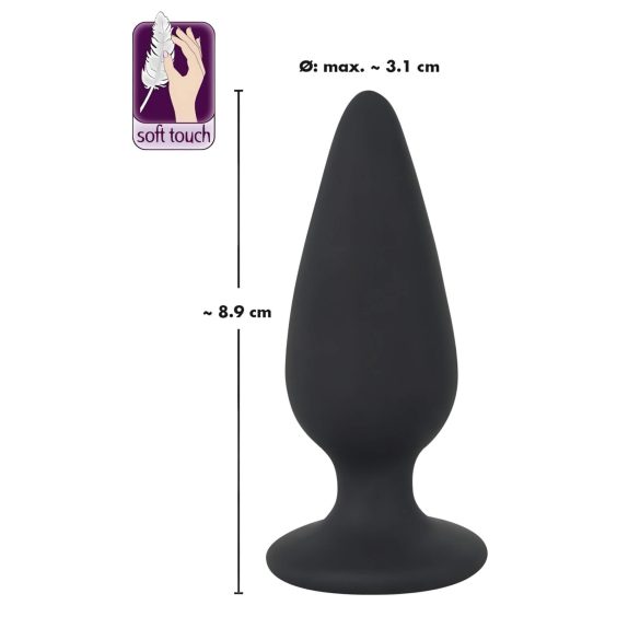 Black Velvet Heavy - 75g Anal Plug (schwarz)