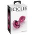 Icicles No. 79 - Kegelförmiger Glas-Plug (pink)