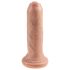 King Cock 6 - realistische Dildo (15 cm) - natur