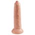 King Cock 9 - naturgetreues Dildo (23 cm) - Naturfarbe