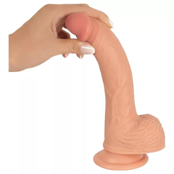 realistixxx - lebensechter Dildo mit Saugnapf (22 cm, hautfarben)