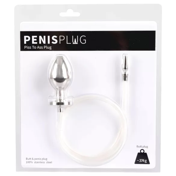 You2Toys - Piss to Ass Plug - hohler Analplug mit Harnröhrendehner