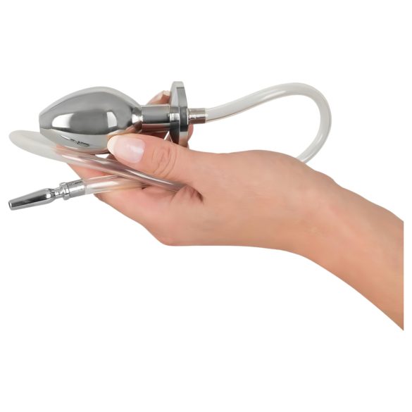 Piss to Ass Plug - Hohler Analplug mit Harnröhrendehner