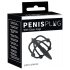 Penisplug - Silikon Eichelkäfig mit Dilator (schwarz)
