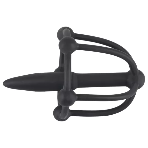 You2Toys - Penisplug - Silikon-Eichelkäfig mit Dilator (schwarz)