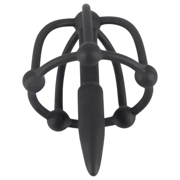 You2Toys - Penisplug - Silikon-Eichelkäfig mit Dilator (schwarz)