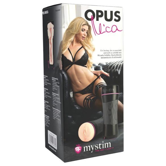 mystim OPUS Mica - naturgetreuer Masturbator (haut-schwarz)