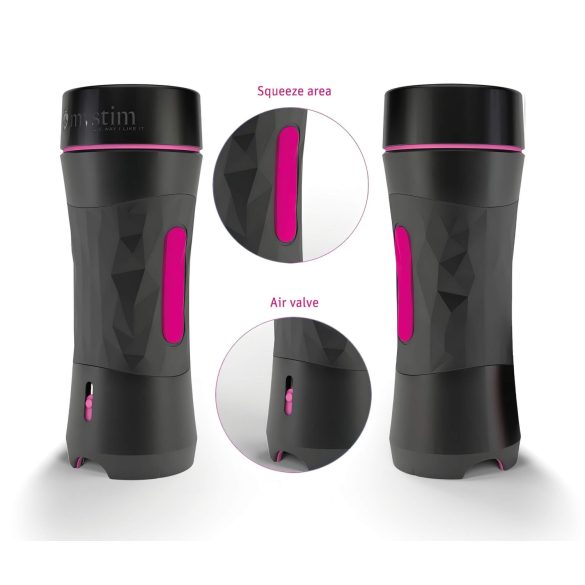 mystim OPUS Mica - naturgetreuer Masturbator (haut-schwarz)