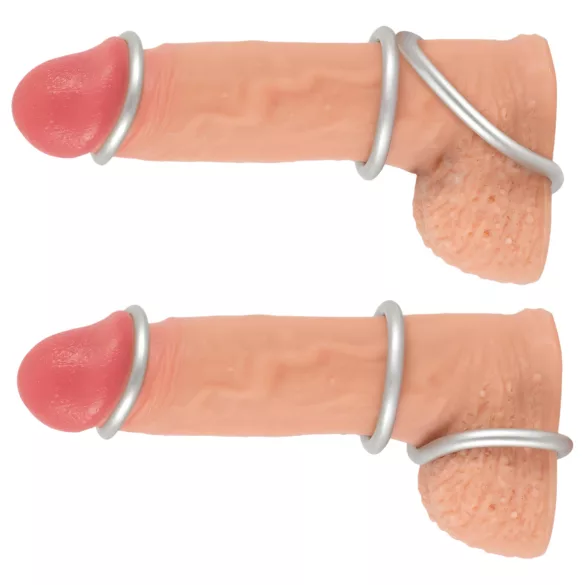 You2Toys Metallic - Silikon Penisring Set (3 Stk)
