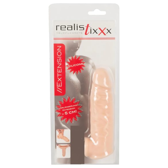 Realistixxx - Penis-Manschette mit Eichelring - 16cm (natur)