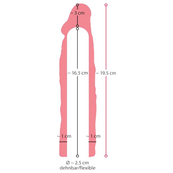 Nature Skin - Verlängernder, verdickender Penismantel (19,5cm)