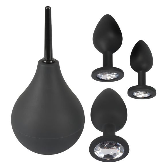 Black Velvet - 4-teiliges Analplug-Set - Schwarz