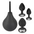 Black Velvet - 4-teiliges Analplug-Set - Schwarz