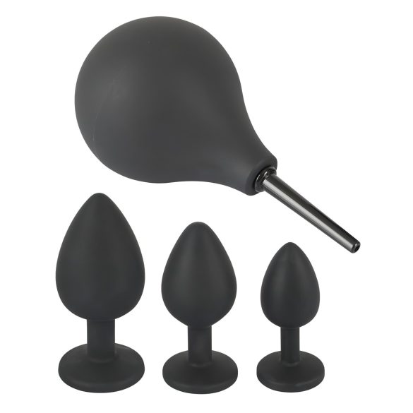 Black Velvet - 4-teiliges Analplug-Set - Schwarz
