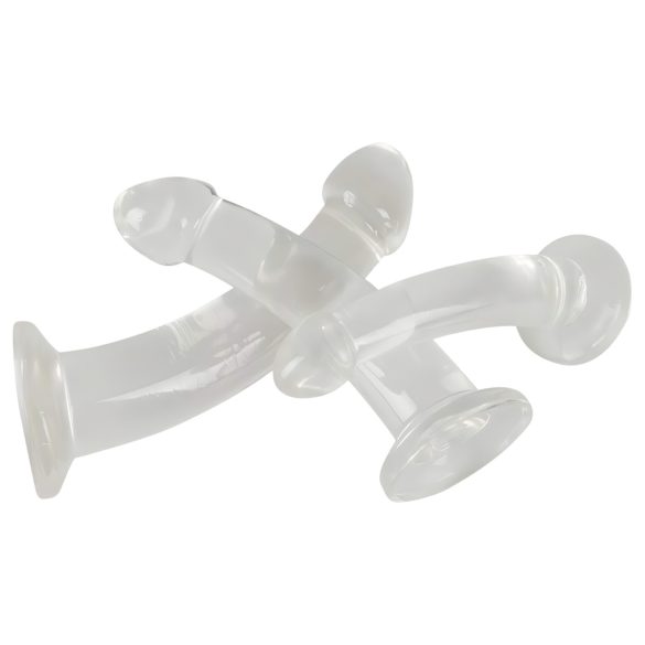 Crystal Clear - Eichel-Anal-Dildoset - 3-teilig (transparent)