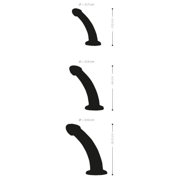 Crystal Clear - Eichel-Anal-Dildoset - 3-teilig (transparent)